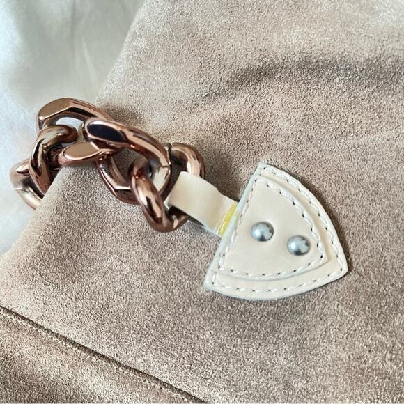 Marc Jacobs Tan Suede Chunky Chain Lug Sole Boots 37.5 - Picture 13 of 15